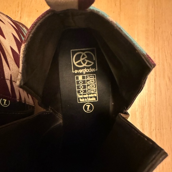 Leather Aztec booties size 7 - Picture 5 of 5